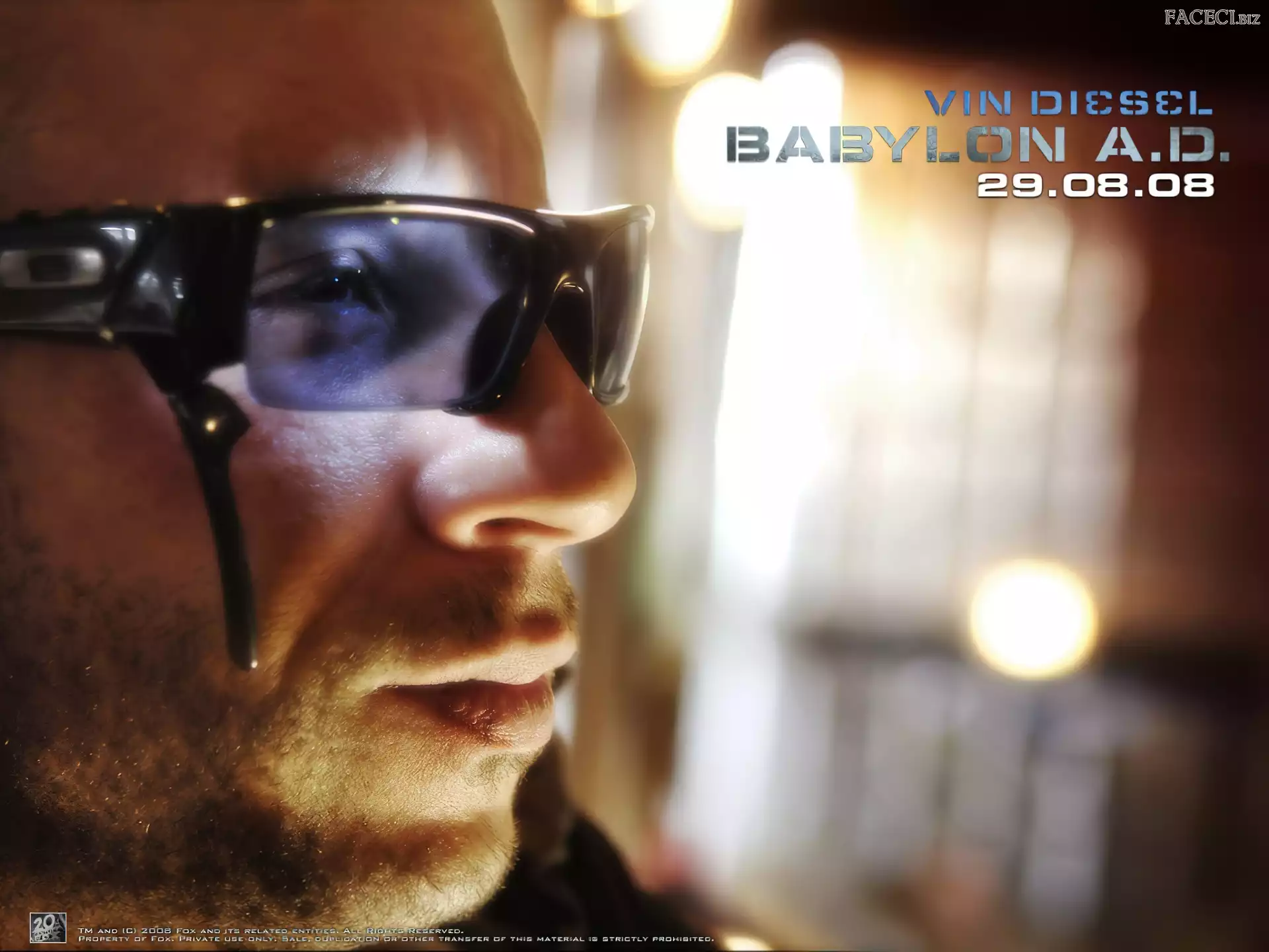 Babylon Ad, Vin Diesel, okulary