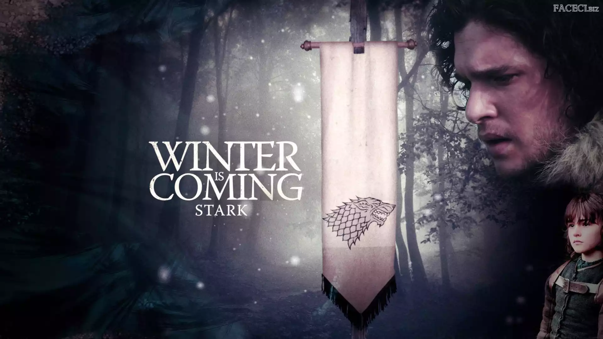 Jon Snow - Kit Harington, Motto, Game of Thrones, Gra o tron, Herb